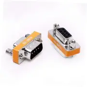 DB9 null modem male to female slimline data transfer serial port adapter 2 Pack