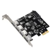USB 3.0 PCI-E Expansion Card Adapter PCI-E 4 Ports USB 3.0 HUB Controller Card