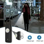 Easy to Use Keychain Flashlight with 130DB Alarm and Rechargeable Battery