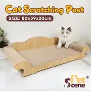 Cat Scratching Post Toy Bed Scratcher Corrugated Cardboard Pet Furniture Couch Sofa Shape Pad Indoor Kitten Nest Play Lounge