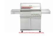 CROSSRAY Infrared 4 Burners BBQ Trolley Only - TCR4-TROLLEY