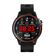 L8 Ip68 Waterproof Smart Watch Ecg Ppg Heart Blood Pressure Multi-Sports Mode For Ios Android Red