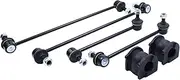 MOTOKU 3 Pair Front Rear Suspension Stabilizer Bar Link and Bushings Kit for Honda Ridgeline 3.5L 2006-2014 Left and Right Side Sway Bar End Links