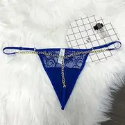 [FARZAH] Women Panties Female Underwear 3PCS/Set Sexy Custom Crystal Letters Name G-String Waist Chain Women Personalized Body Chain Lace Bikini Thong Beach Custom Jewelry Gift(BL03,6-10 Letters)
