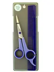 CONAIR BARBER COMB & 5-1/2" DIAMOND SHARPENED CUTTING SHEARS (80013)