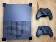 Xbox One S Wall mount brackets with 2 controller mounts Xbox console Gaming