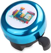 MINI-FACTORY Bike Bell for Kid Boys, Cute Blue Engine Train Children's Bike Accessory Safe Cycling Ring Horn for Bicycle Front Handlebar (Engine Train)
