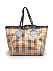 Checkered Reversible Giant Tote