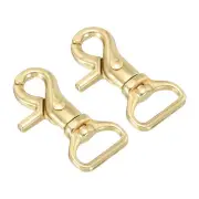 Lobster Clasp Keychains, 2pcs 3/4" Oval Clasps Swivel Trigger Snap Hook