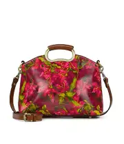 Patricia Nash Along The Coast Floral Leather Valletta Satchel Bag NWT $199