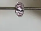 Pandora Black Glass Bead Pink Roses