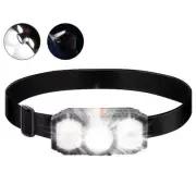 Super Bright Waterproof LED Head Torch Headlight USB Rechargeable Headlamp