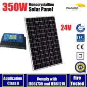 24V 350W Mono Solar Panel Kit 36V PV 24V Battery Charging 30A Solar Controller