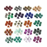 Die Hard Dice Polymer RPG Polyhedral Set - Pumpkin Golem