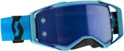 Scott Prospect Chrome blue/black Motocross Goggles, black-blue for Men One Size Black Blue