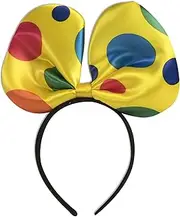 [Rubie's] Women's Polka Dot Bowtie Headband, Yellow, One Size