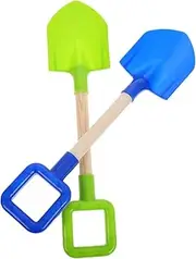 2Pcs Outdoor and Snow Shovel Versatile Garden Tools for Creative Play Handle for Safe Digging for Sandbox and Snow Activities Blue Green