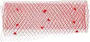 [TEMPNAP] DIY Mesh Fabric for Women Vintage Dress Making Lightweight Breathable Material for Hat Decoration Versatile Sewing Fabric for Weddings Tea Parties Red