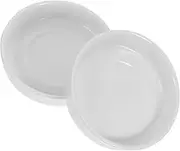 OKUMEYR 2pcs Ceramic Condiment Bowls Versatile Sauce Dishes for Dipping Oil Butter Seasonings for Appetizers Soups and Snacks Elegant