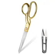 Sewing Scissors, Gold Dressmaker's Fabric Scissors, 8" Stainless Steel Shears...