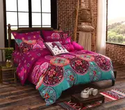 Mandala Duvet/Doona/Quilt Cover Set Queen/King/Super King Size Bed Bohemian