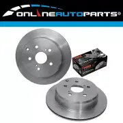 Rear Disc Brake Rotors + Pads Kit for Tarago TCR10 TCR11 TCR20 TCR21 1990~2000 (for: Toyota)