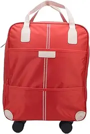 [Generic] 17 in Carry On Luggage Set, Oxford Cloth Suitcase Set with Password Lock, Carry On Bag, Expandable Suitcase Luggage Sets Orange Color for Travel