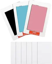 9 Pcs Inkless Handprint and Footprint Kit, Baby Imprint Kit 3 Paw Print Ink Pad with 6 Imprint Card, Inkless Print Kit Safe Non-Toxic for Baby Feet and Hands, Family Keepsake, Pet Paw