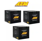 AEM 3 Gauges Combo Set UEGO WideBand + Boost Control & Display + Oil Pressure