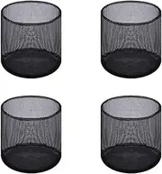 4pcs, Aquatic Planting Bags, Basket Nursery Container Plant Bags, Design, Durable Material Water Fruits Flowers, Black, Circular mesh*4Pcs