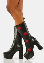 [Lamoda] Red Believe That Platform Boots