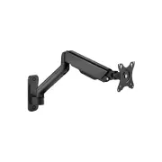 Goobay Monitor Mount Wallmount Single for 17-32 Inch Screens – Black Space-Saving VESA Wall Mount Bracket with Full Motion Tilt and Swivel