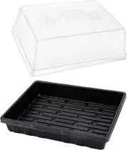 3 Set Strong Seed Starter Trays With 5" Humidity Domes For Seed Starting NEW