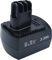Replacement Battery for Metabo BZ9.6SP, Implus, KSA9.6, SB9.6, SBP9.6, SBT9.6, ULA 9.6, Part No: 6.25471, 6.31728, 6.31746, 6.31775, ME974, ME-974 9.6V