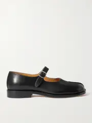 [Maison Margiela] Maison Margiela - Tabi Split-toe Leather Flats - Black - IT36 IT 36 Black