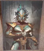 Mortal Kombat Kotal Kahn Glossy Art Print 11 x 17 In Hard Plastic Sleeve