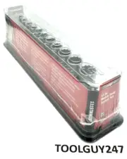 SNAP ON TOOLS USA 11pc 1/4" Drive 12-POINT Metric Deep Socket Set 111STMMDY NEW