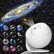 Star Projector, 13 in 1 HD Galaxy Projector for Bedroom, 360° Rotating Planetarium Projector with 1H 2H Timer and Simple 3 Button Control for Kids, Ceiling, Gifts, Room Decor