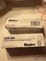 Lot 2 Hunter ACM-600 6-Station Add-On Controller Module for ACC Controller Timer