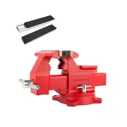 6.5" Heavy-Duty Ductile Iron Bench Vise 360° Swivel Bench Vise with Anvil,