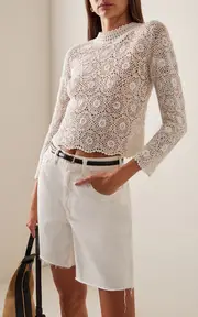 [NILI LOTAN] Gibson Crocheted Cotton Top