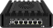 Micro Firewall Appliance, 6 i226-V 2.5Gbe LAN Ports, Mini PC Ultra7 165H((16C /22T Up to 4.8GHz), 2*DDR5 1*M.2 Support AES-NI Barebone Router PC VPN, HDMI DP USB3.0,NO RAM NO SSD(M.2 Nvme)