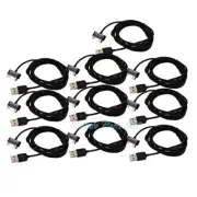 10X 10FT 30-PIN USB SYNC DATA POWER CHARGER BLACK CABLE IPHONE IPOD TOUCH IPAD