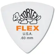 Dunlop 456P60 Tortex Flex Triangle Guitar Picks, .60mm, 6-Pack