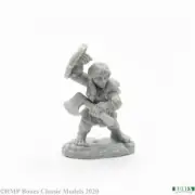 Reaper 77700: DANNIN DEEPAXE, FEMALE DWARF Dark Heaven Bones Plastic Miniature