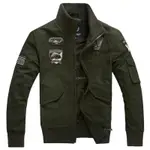 德國軍裝空軍一號薄款夾克男加大碼寬松純棉外套歐美軍迷工裝上衣