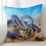 Action Fight Scene Fantasy Art Cushion Cover