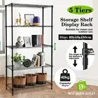 Corner 5 Tier Plant Stand Flower Pot Shelf Garden Planter Holder Heavy Duty