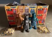 Daiei 2001 Tomy Daimajin 3.5” Vinyl Figure Toy Set Sofubi Kaiju Yokai Monsters