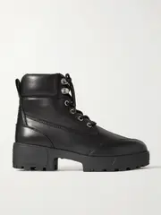 [Givenchy] Givenchy - Trekker Leather Ankle Boots - Black - IT39 IT 39 Black